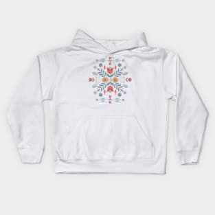 Scandinavian Folk Art Kids Hoodie